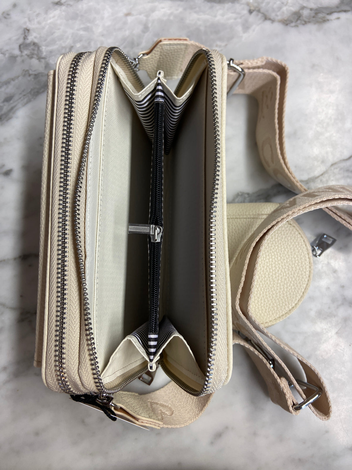 Ava Portemonnee/Schoudertas Beige