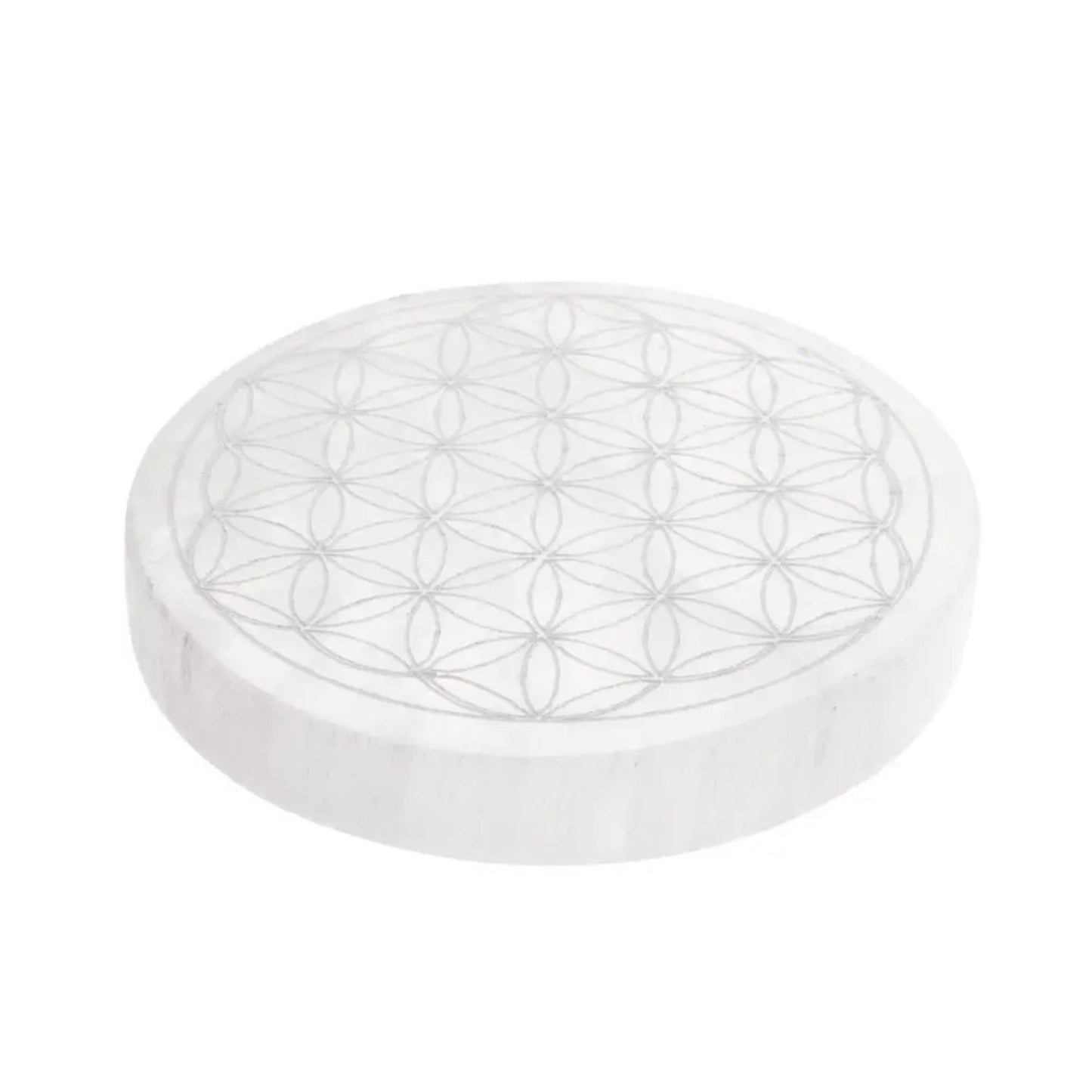 Flower Of Life Seleniet Schijf