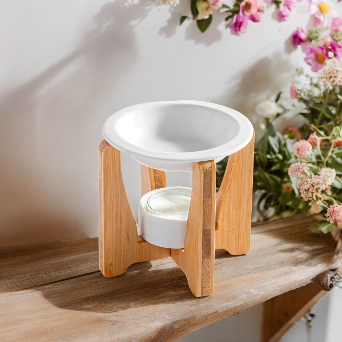 Arche Aromabrander – Keramiek & Bamboe