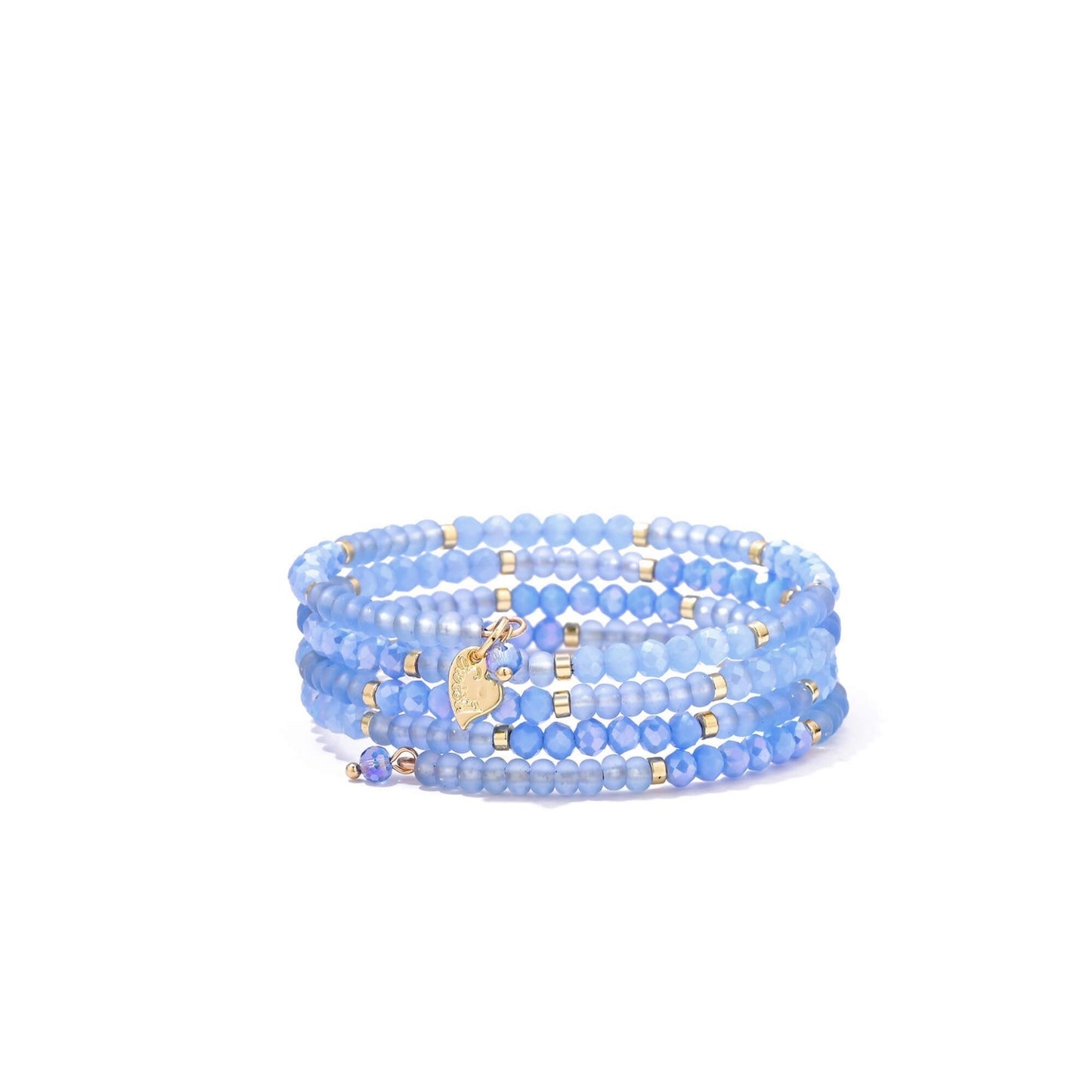 Elise Wikkelarmband Licht Blauw
