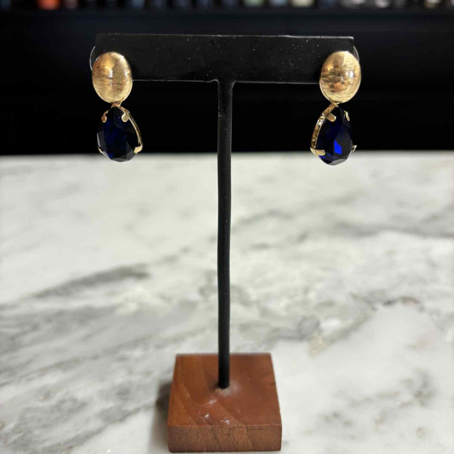 Gold Drop Crystal Mini Blauw