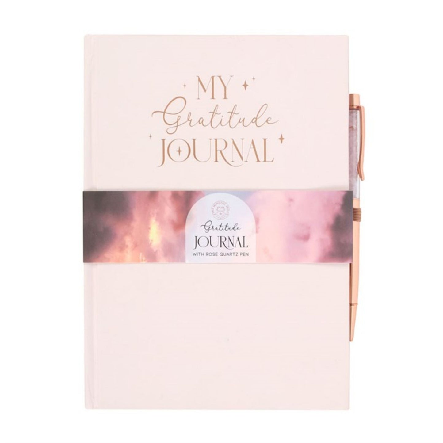 Gratitude Journal Met Rozenkwarts Pen