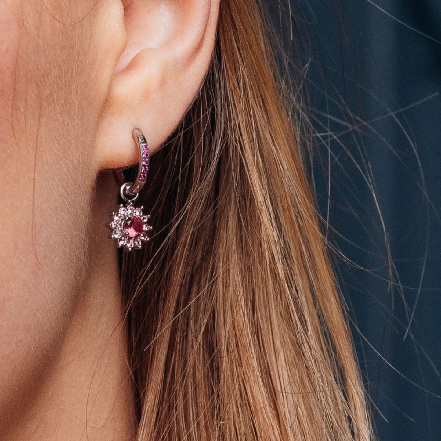Fuchsia Hoops