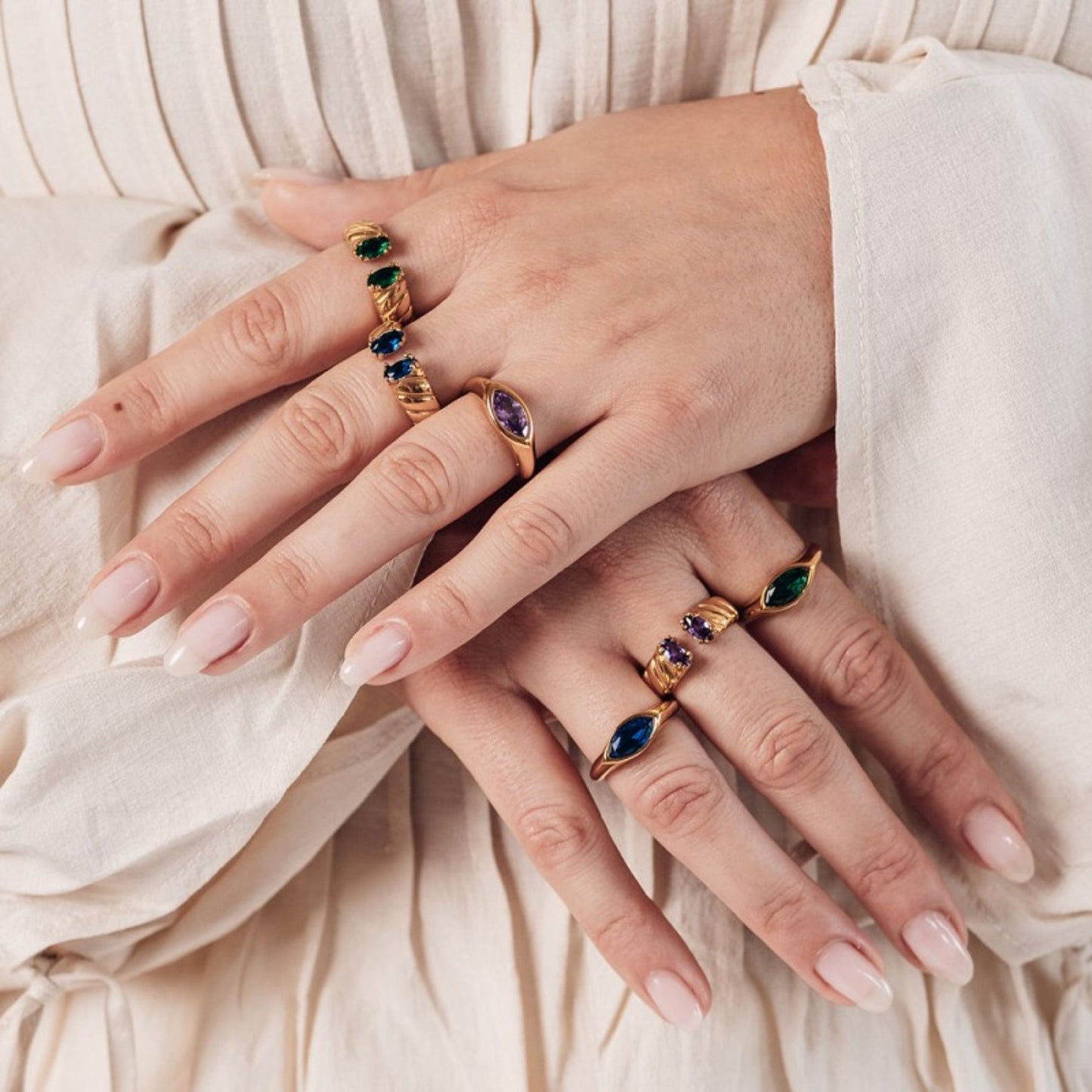 Jolie Emerald Ring