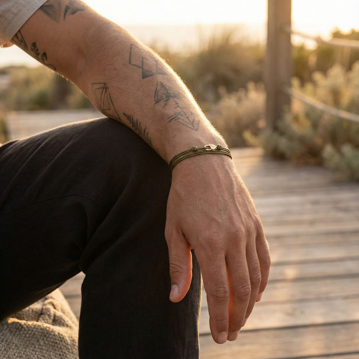 Nomad Armband Bosgroen/Goud