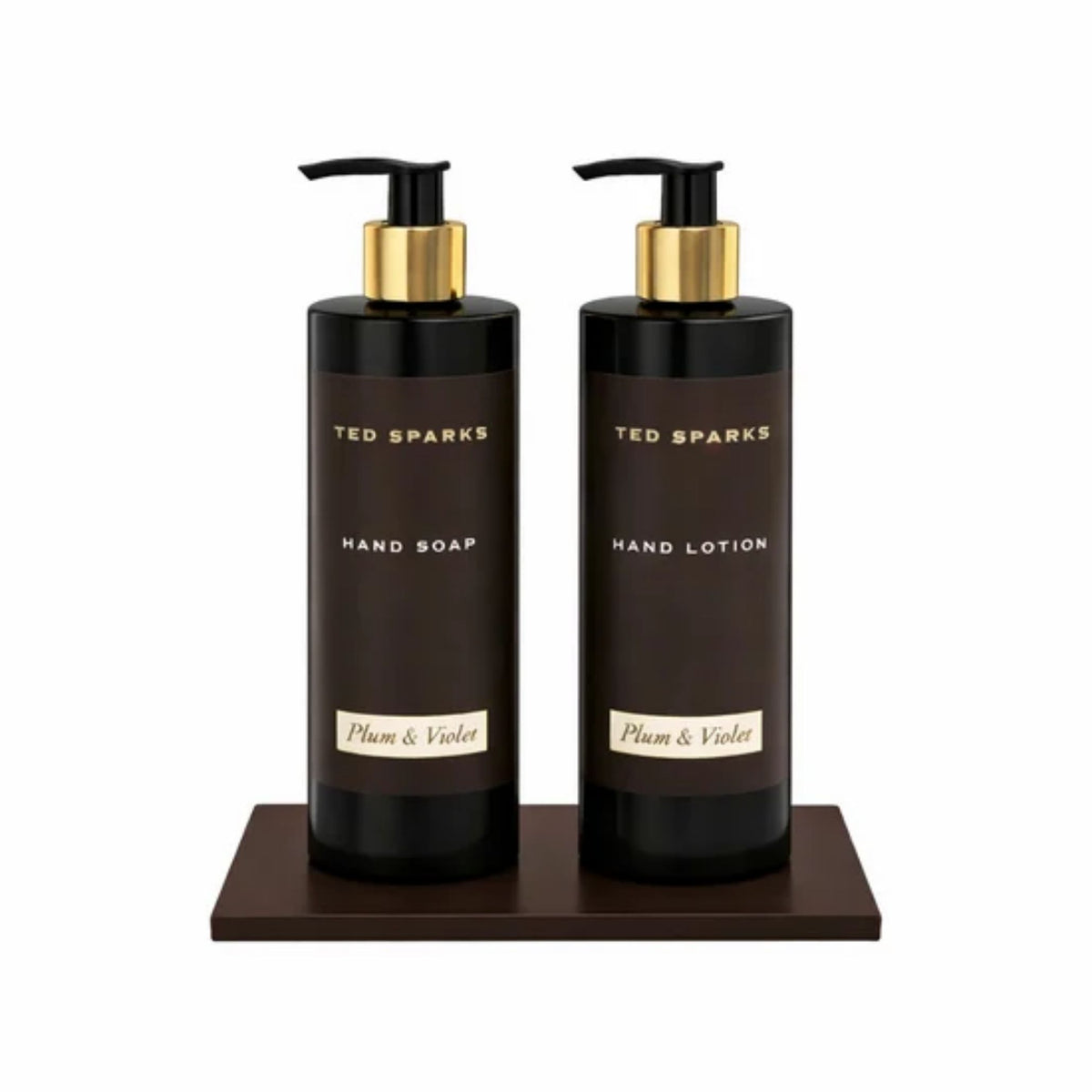 Ted Sparks Hand Gift Set – Handzeep, Handlotion & Tray – Plum & Violet