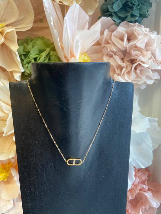 Double d goud ketting