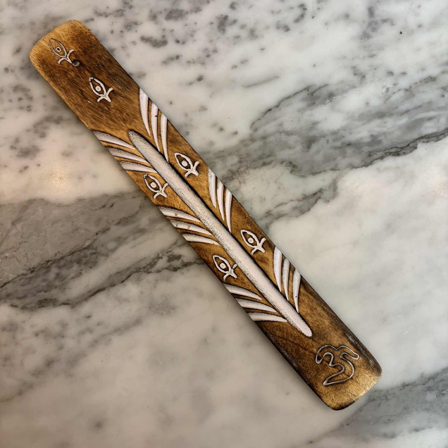 “Ohm” mango white wash wierookasvanger