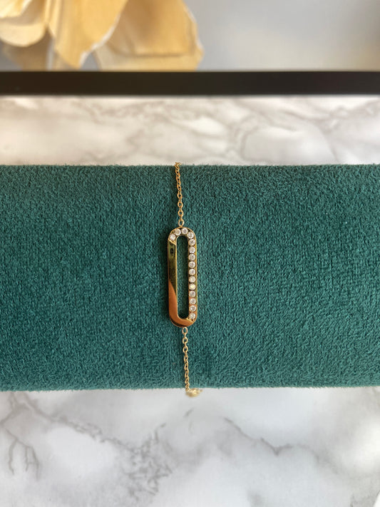 loop & link goud armband