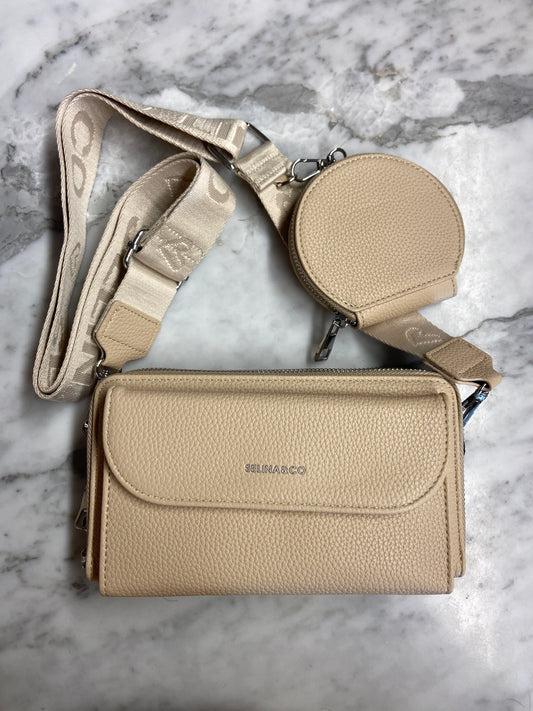 Ava Portemonnee/Schoudertas Beige