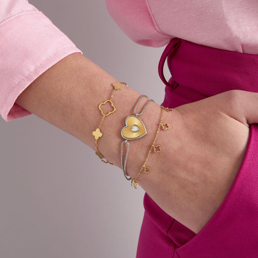 6 Klavertjes Armband