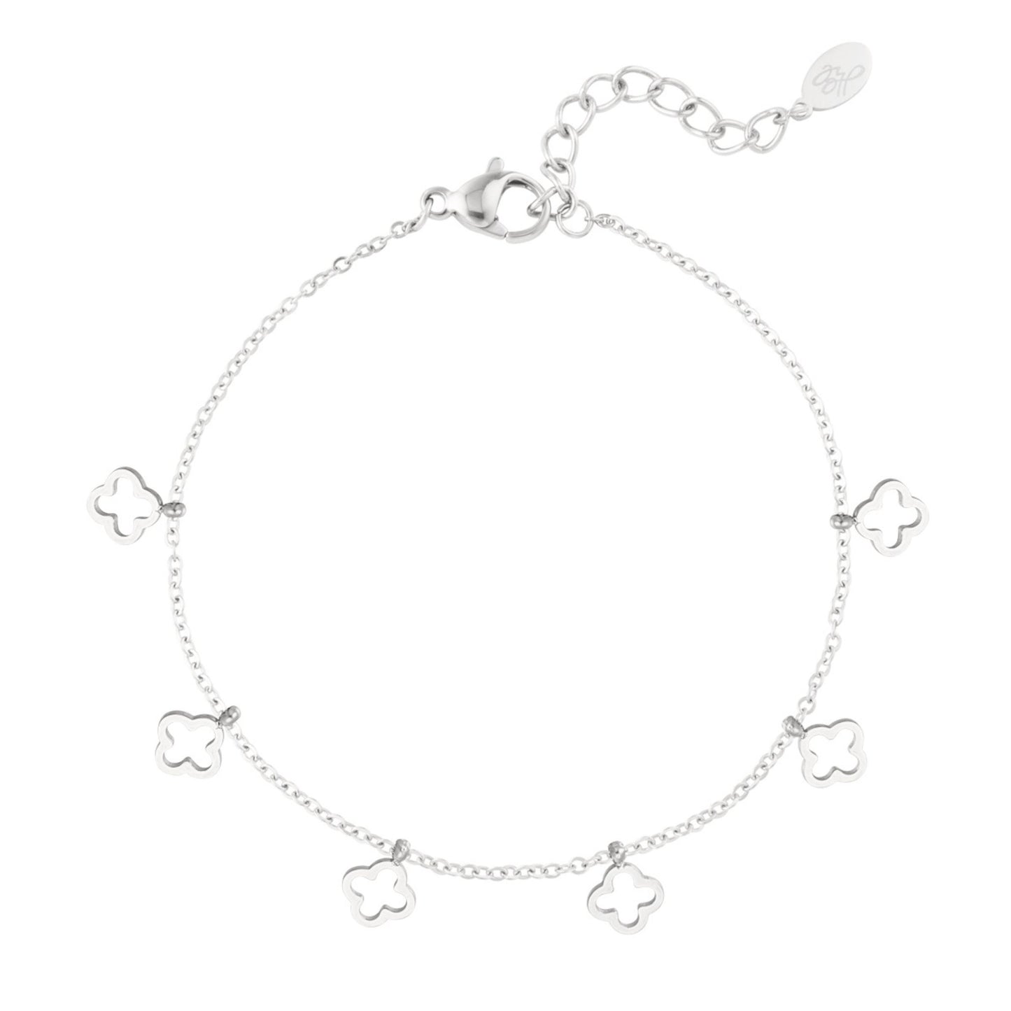 6 Klavertjes Armband