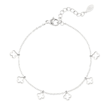 6 Klavertjes Armband