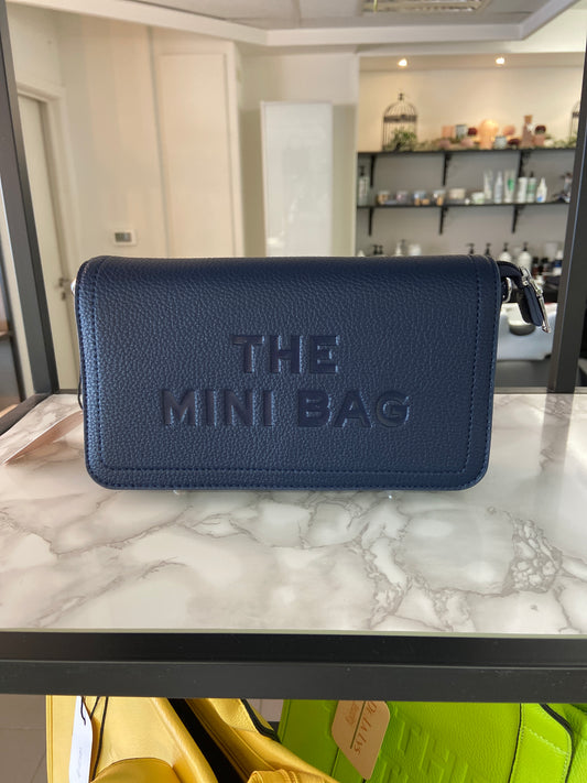 The mini bag rechthoekig donker blauw
