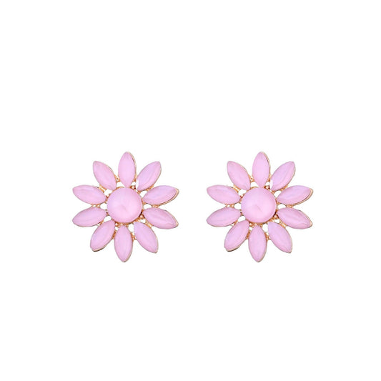 Daisy Oorbellen Roze