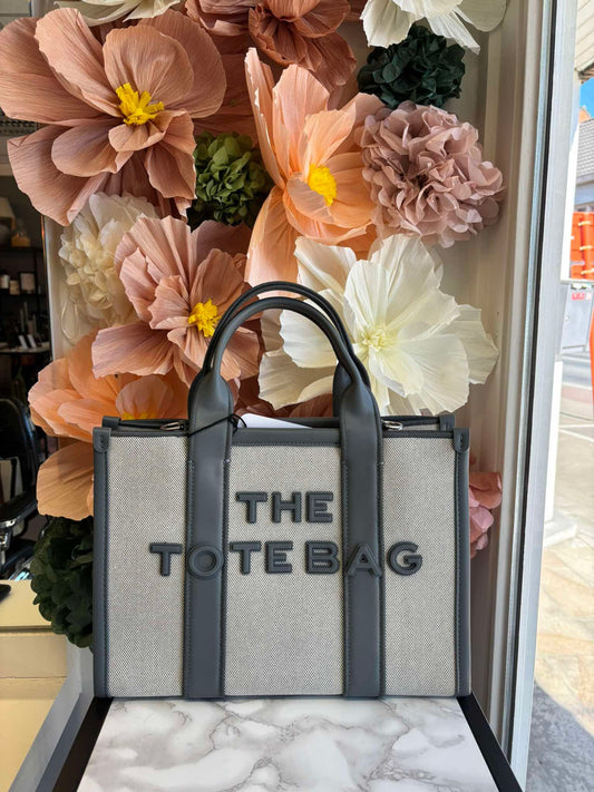 The signature tote bag grijs