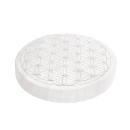 Flower Of Life Seleniet Schijf