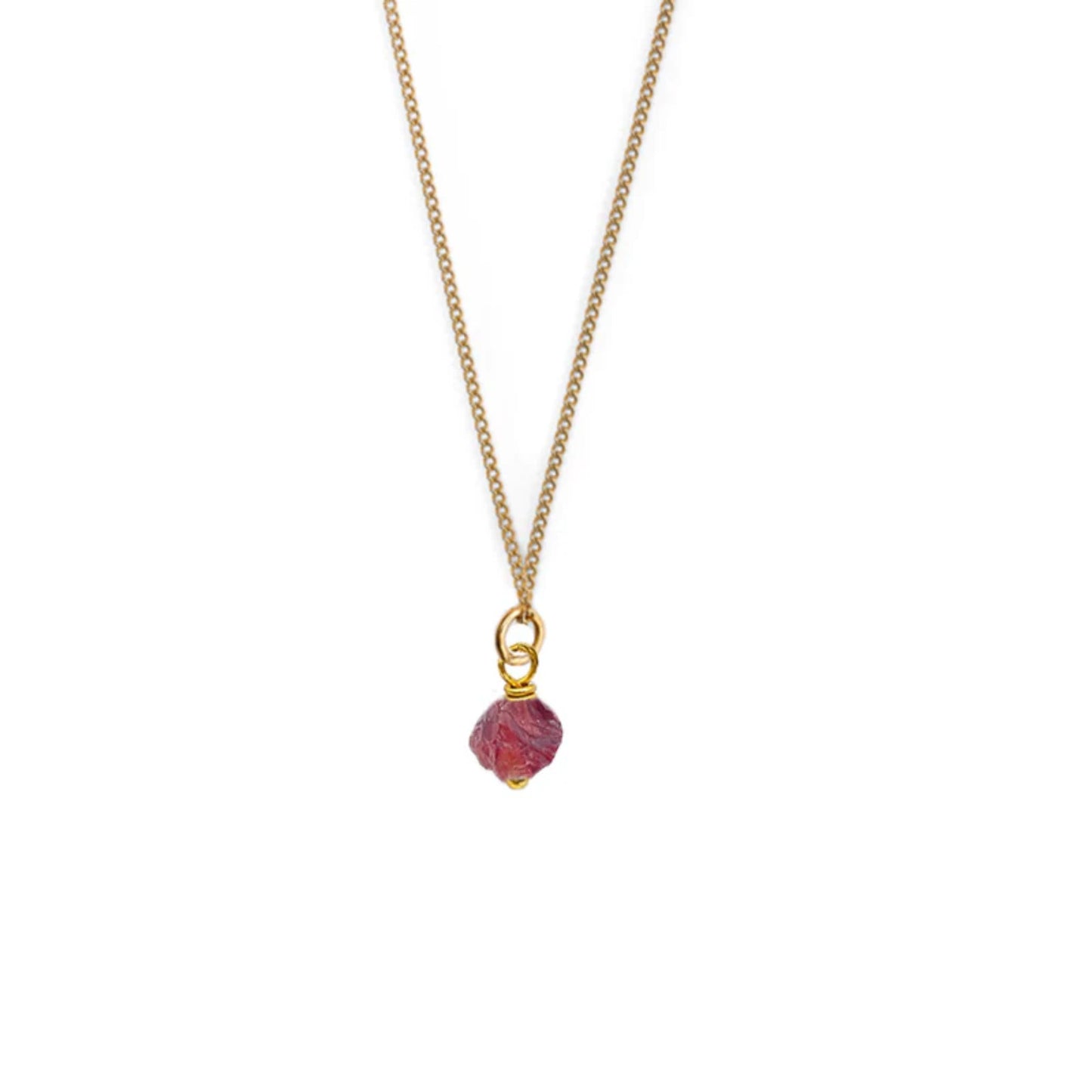 Birthstone ketting Januari - Granaat