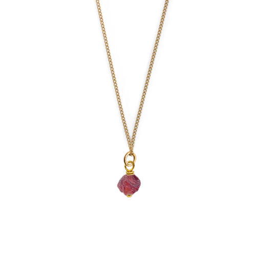 Birthstone ketting Januari - Granaat