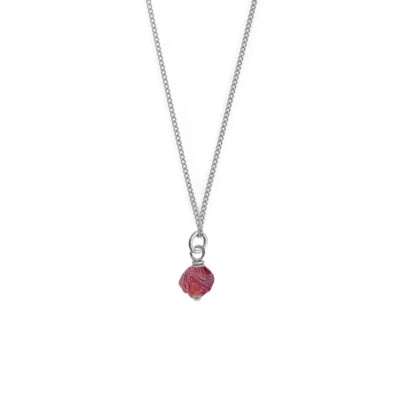 Birthstone ketting Januari - Granaat