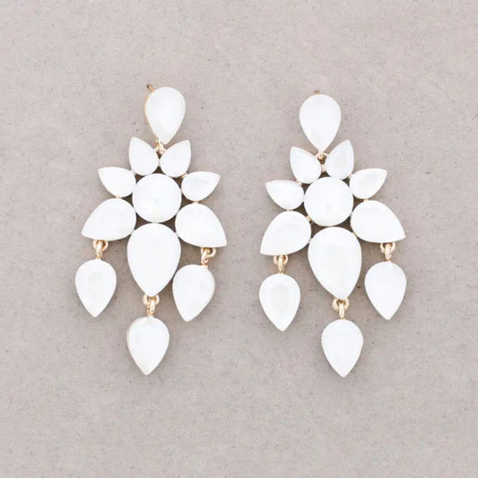 Lily Luxe Wit Oorbellen