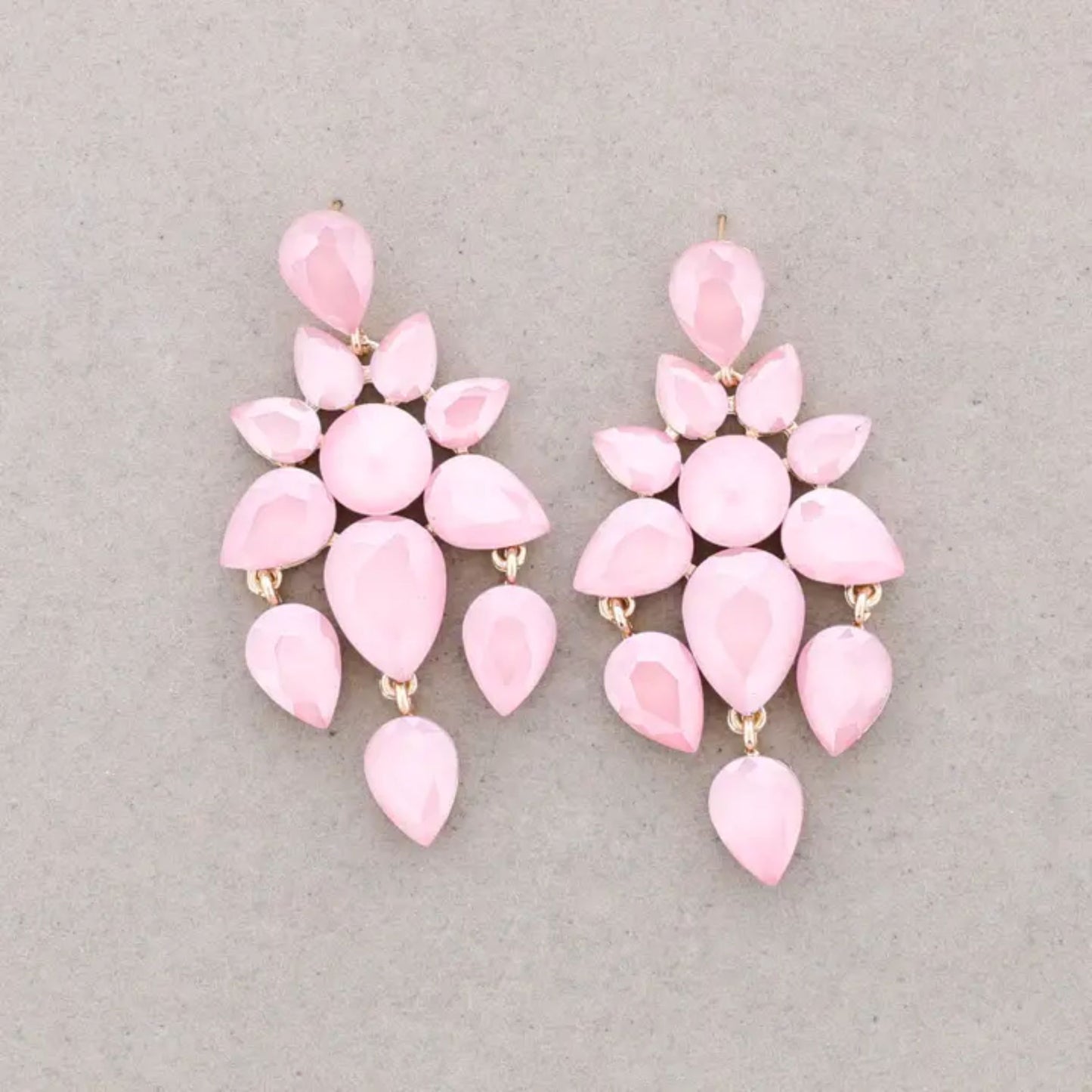 Lily Luxe Licht Roze Oorbellen