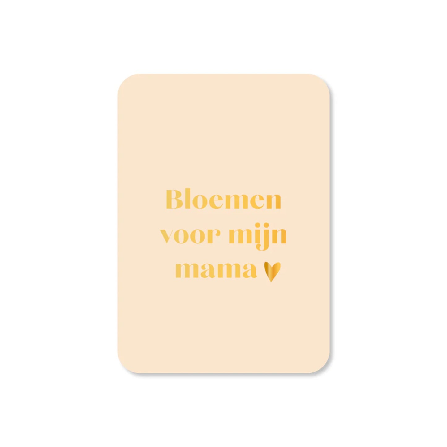 Mini kaart – Bloemen voor mijn mama