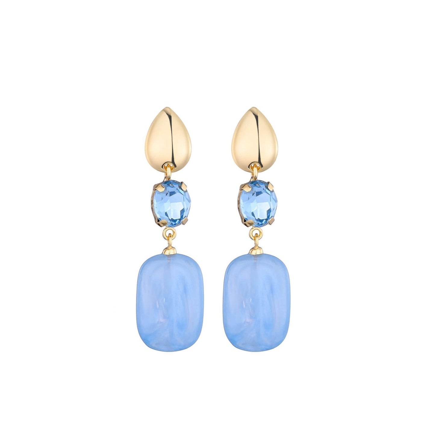 Serena Oorbellen Licht Blauw