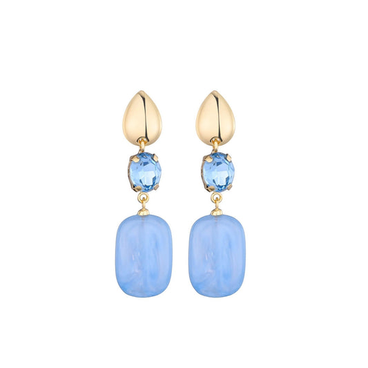 Serena Oorbellen Licht Blauw