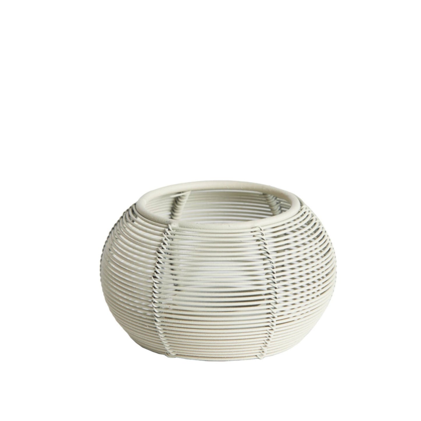 Theelichthouder Biano Mat Crème – H7 x D11 cm