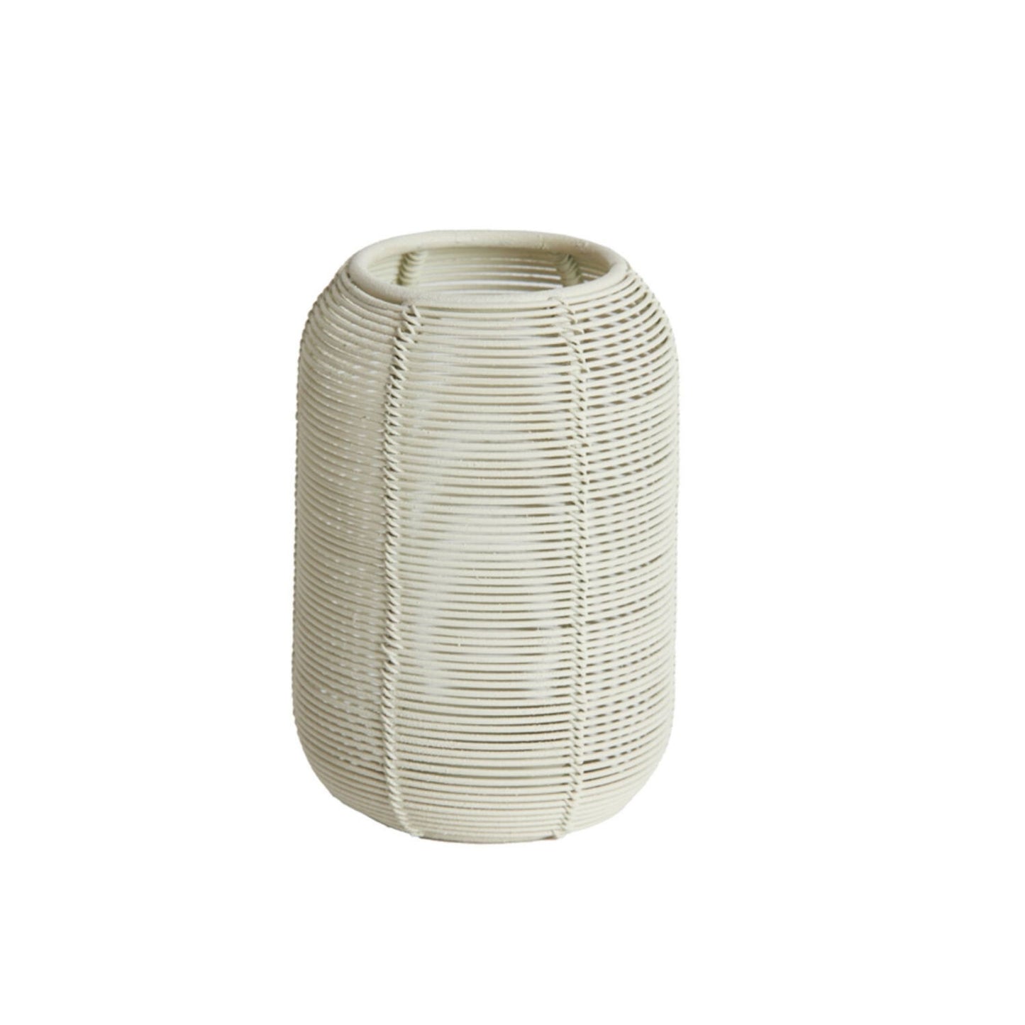 Theelichthouder Bianu Mat Crème – H13 x D9 cm