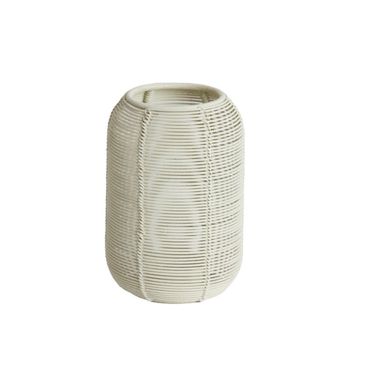 Theelichthouder Bianu Mat Crème – H13 x D9 cm