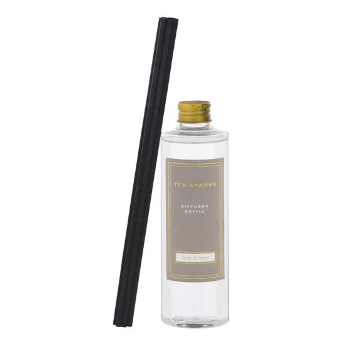 Ted Sparks Diffuser Refill & Sticks – Tonka & Pepper – 250 ml