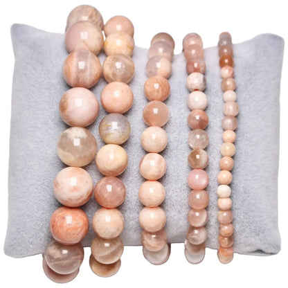 Roze Maansteen Armband A+