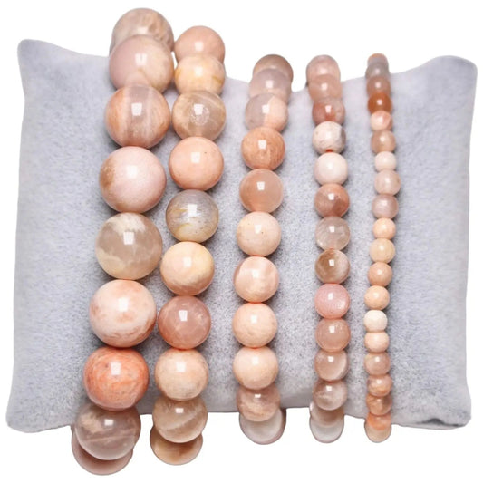 Roze Maansteen Armband A+