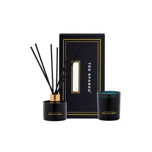 Ted Sparks Giftset Medium – Geurkaars & Diffuser – Bamboo & Peony