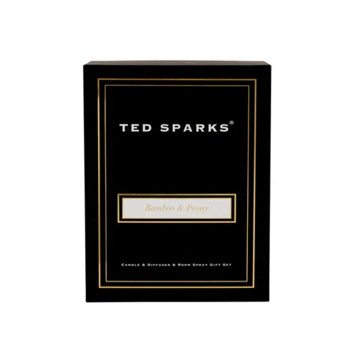 Ted Sparks Giftset Large – Geurkaars, Diffuser & Room Spray – Bamboo & Peony