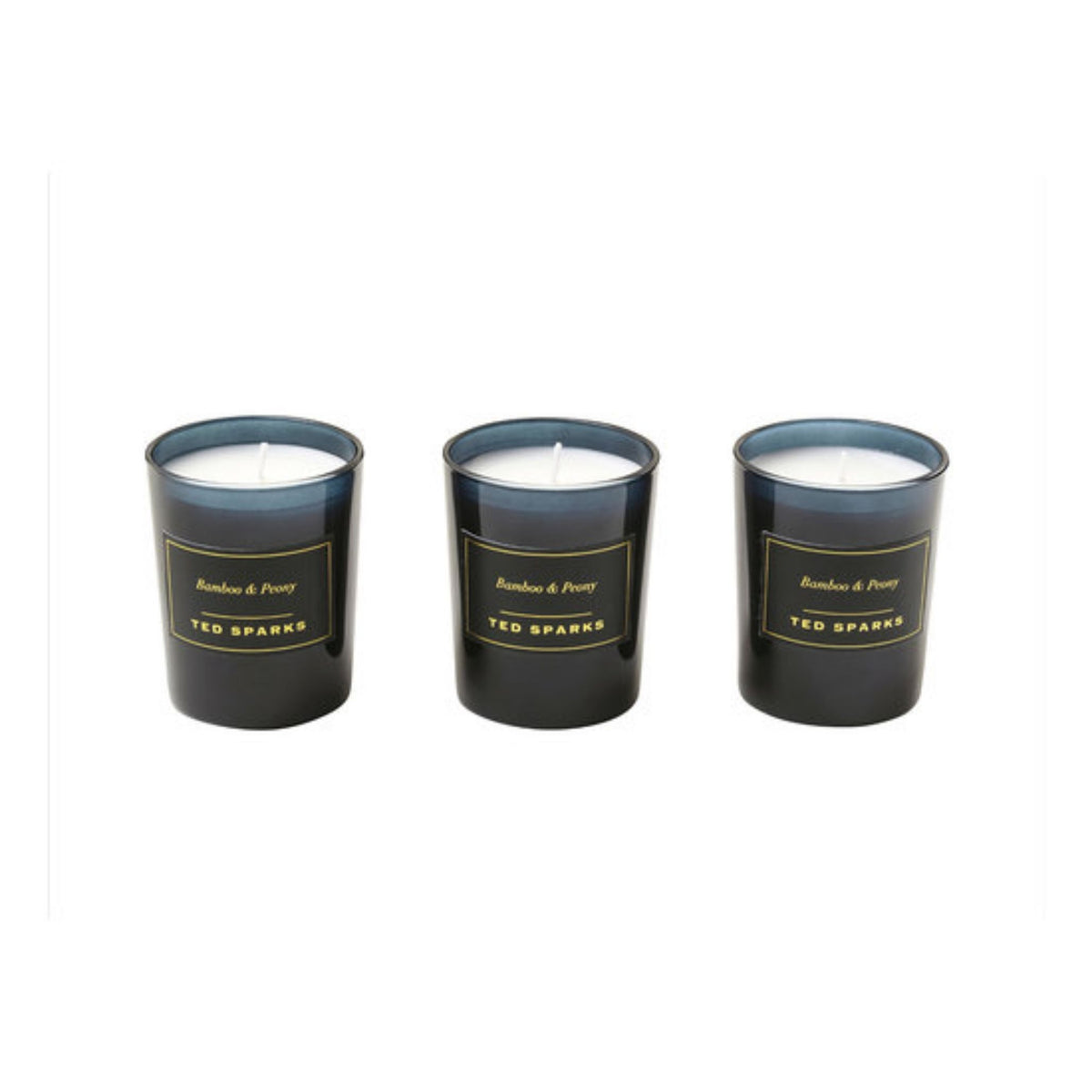 Ted Sparks Mini Candle Gift Set – 3 Geurkaarsen – Bamboo & Peony