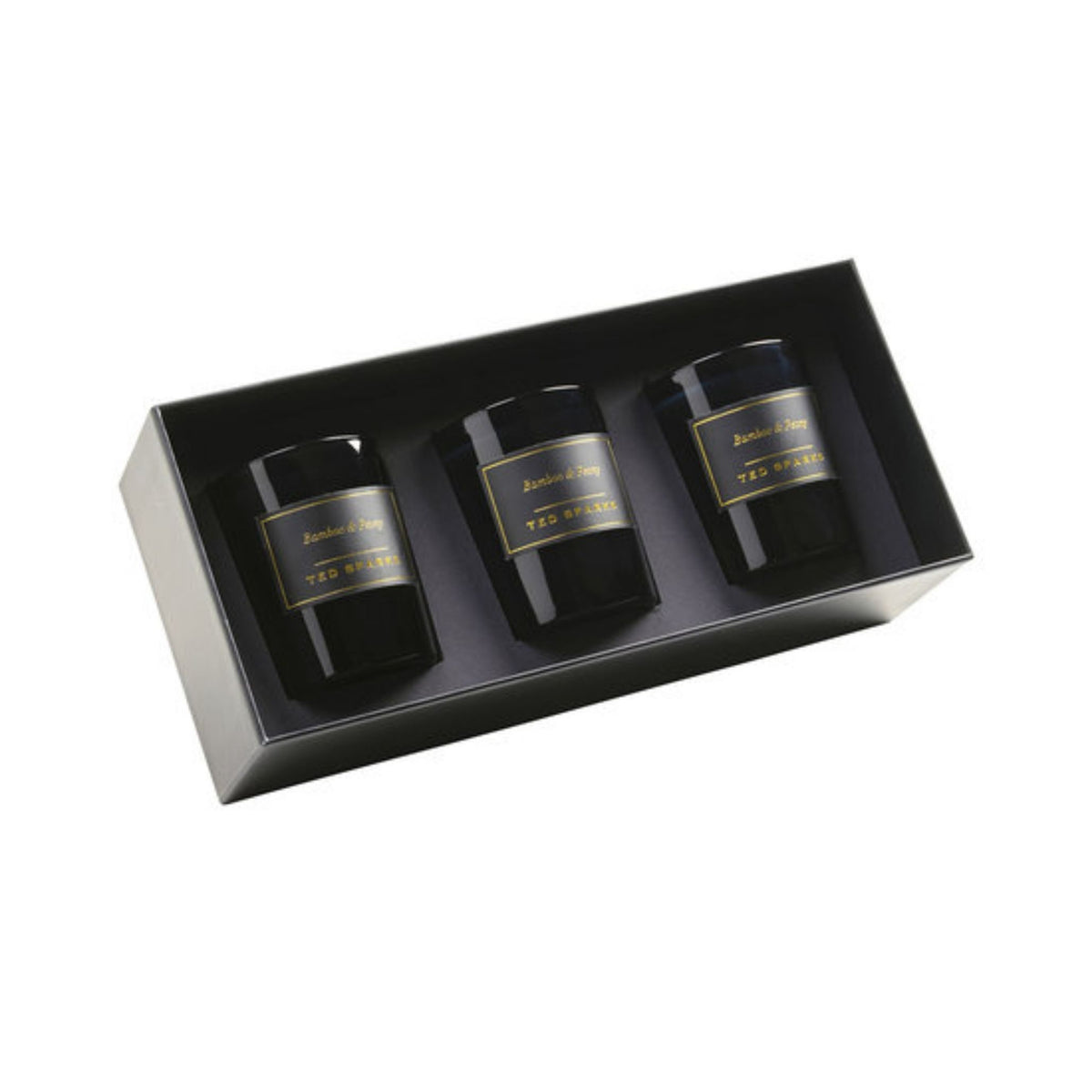 Ted Sparks Mini Candle Gift Set – 3 Geurkaarsen – Bamboo & Peony