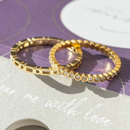 Small Circle Stones Ring