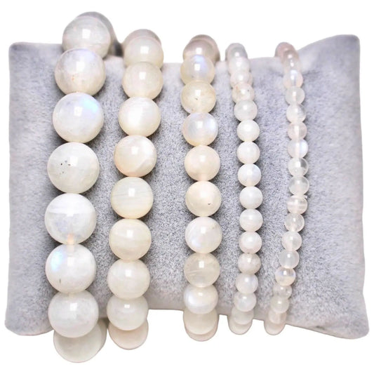 Maansteen met Blauweschijn Armband AA