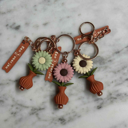 Bloempje voor Jou Sleutelhanger Terracotta