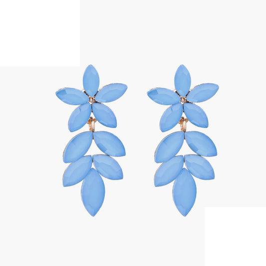 Bloesem Drop Oorbellen Licht Blauw