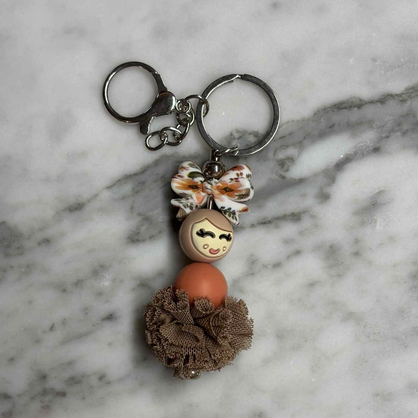 Clementine gelukspopje sleutelhanger