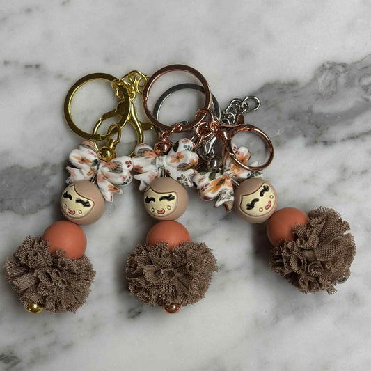 Clementine gelukspopje sleutelhanger