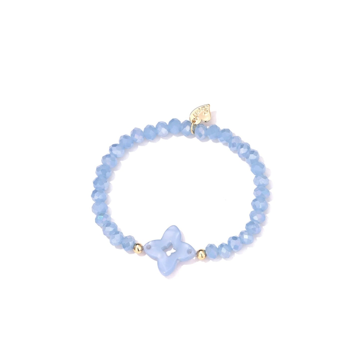 Clover Armband Licht Blauw