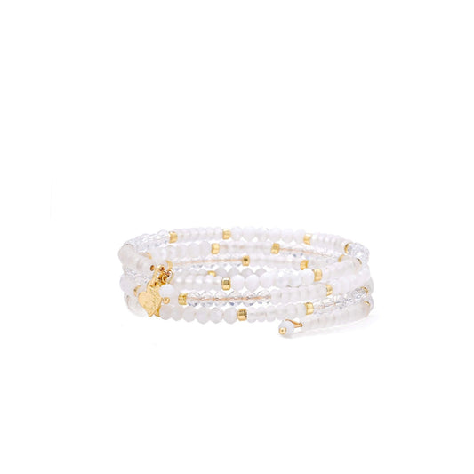 Elise Wikkelarmband Wit