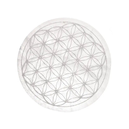 Flower Of Life Seleniet Schijf