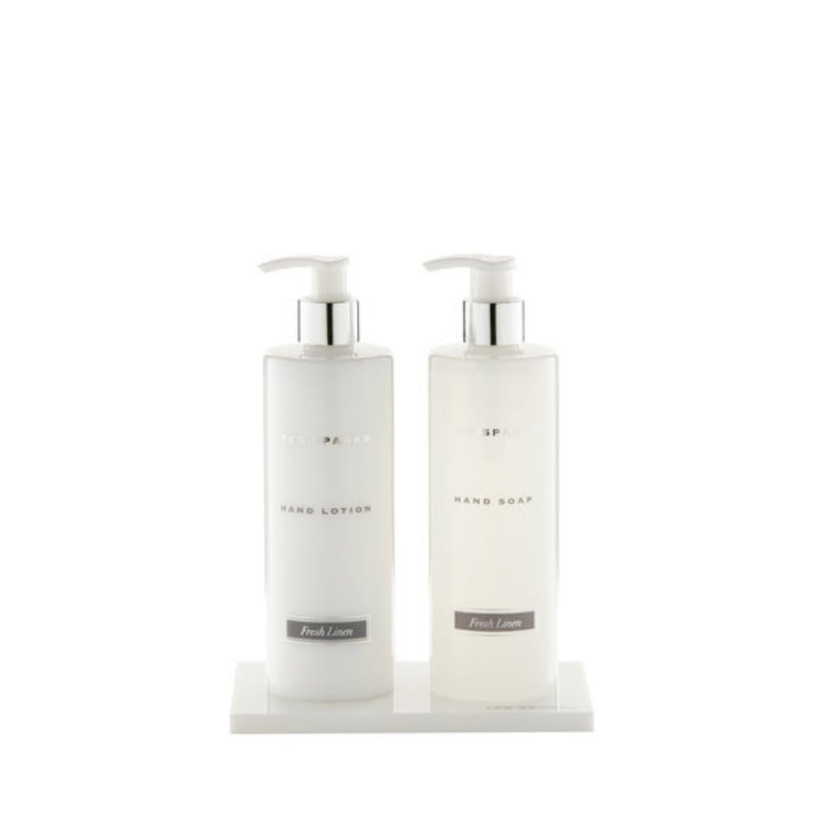 Ted Sparks Hand Gift Set – Hand Soap, Hand Lotion & Tray – Fresh Linen
