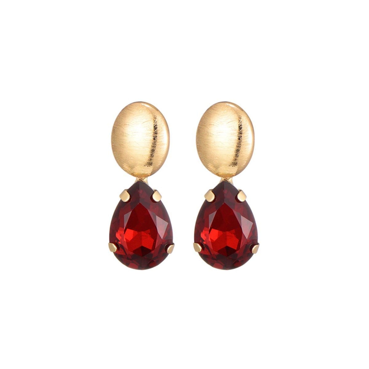 Gold Drop Crystal Mini Rood